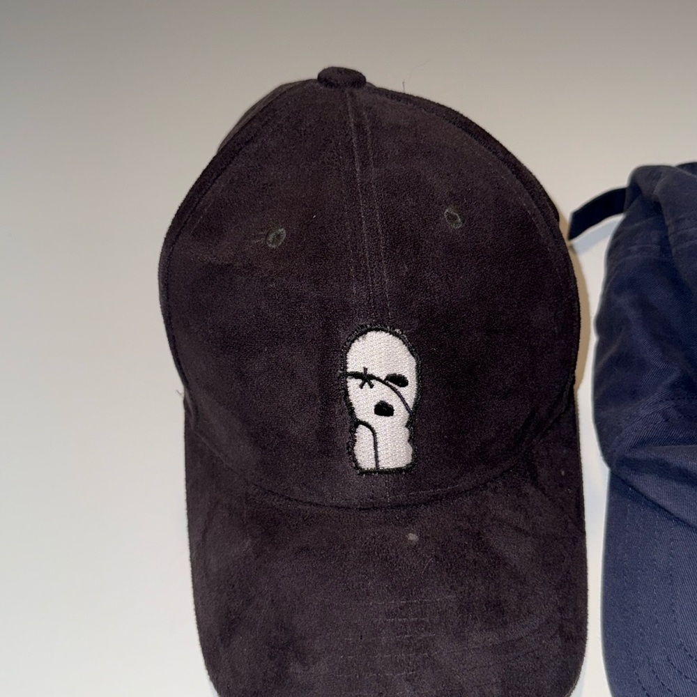 Black Embroidered Men's Hat